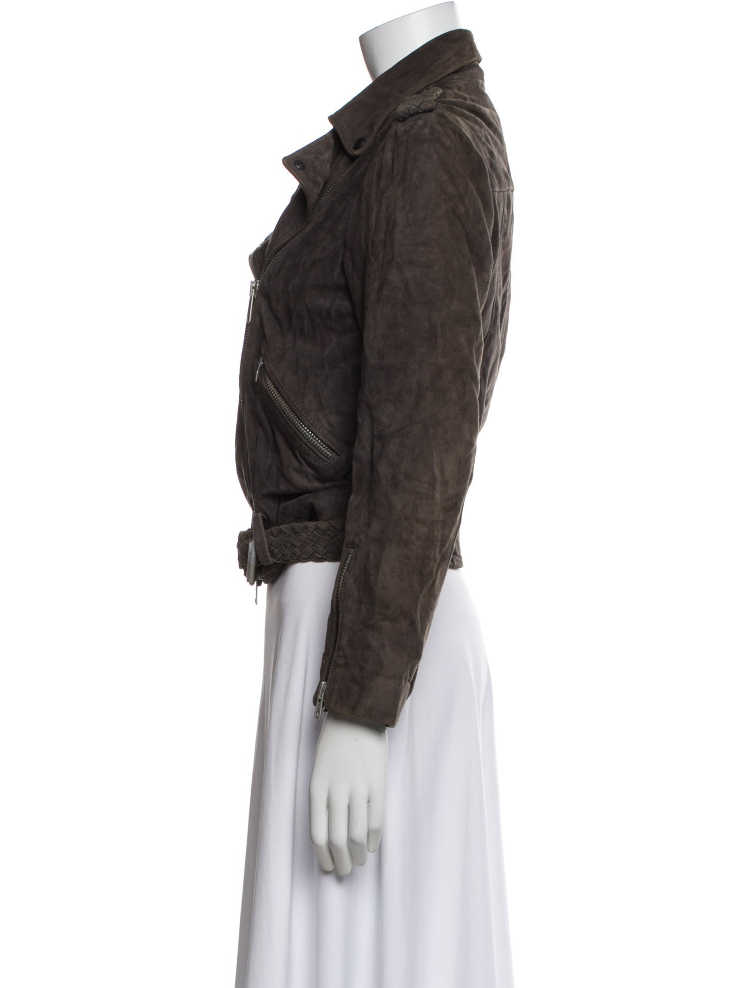 AllSaints Goat Leather Biker Jacket