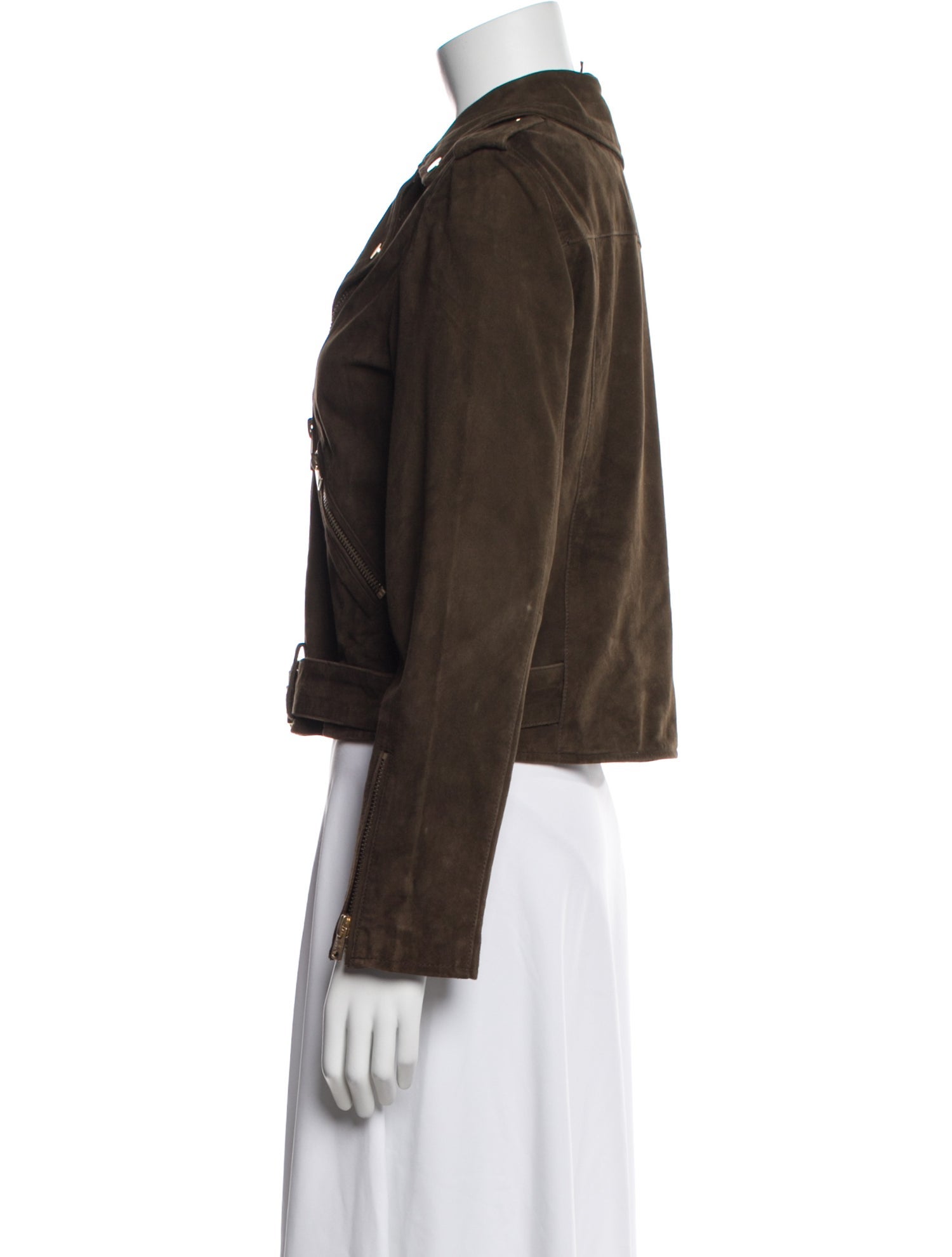 AllSaints Suede Biker Jacket