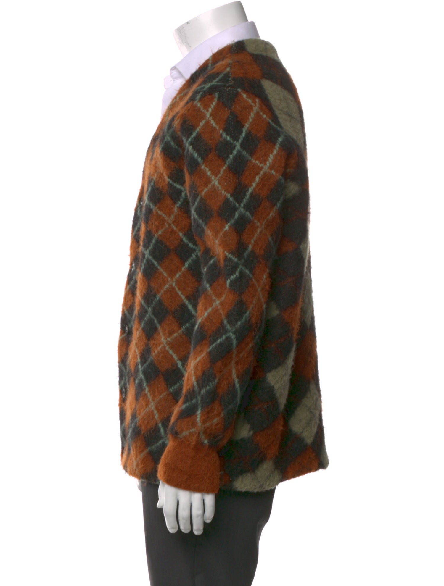 AllSaints Printed V-Neck Cardigan