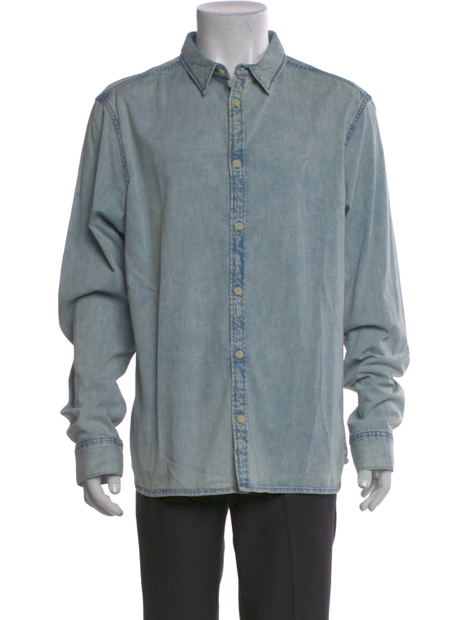 AllSaints Long Sleeve Denim Shirt