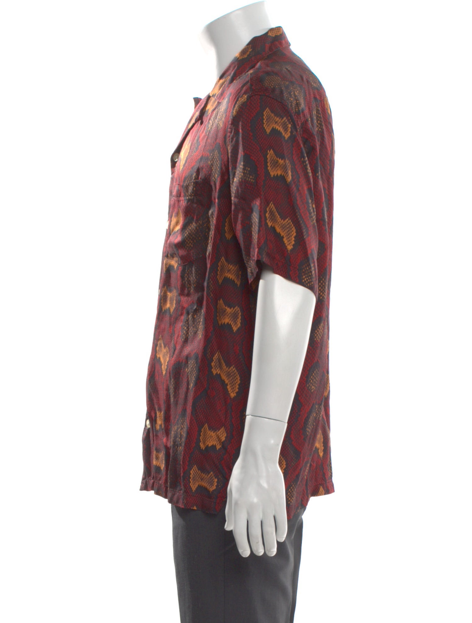 AllSaints Floral Print Short Sleeve Shirt