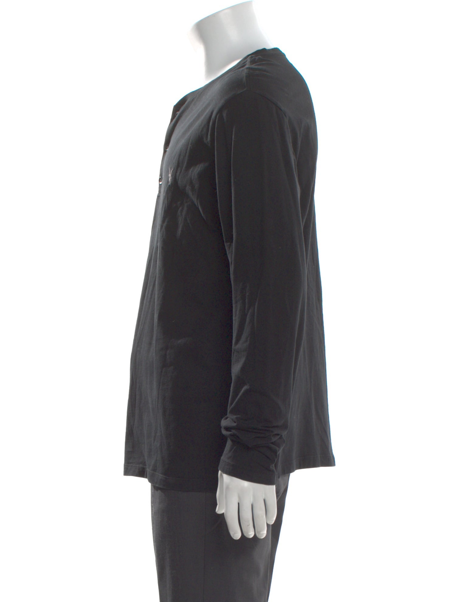 AllSaints Crew Neck Long Sleeve Henley