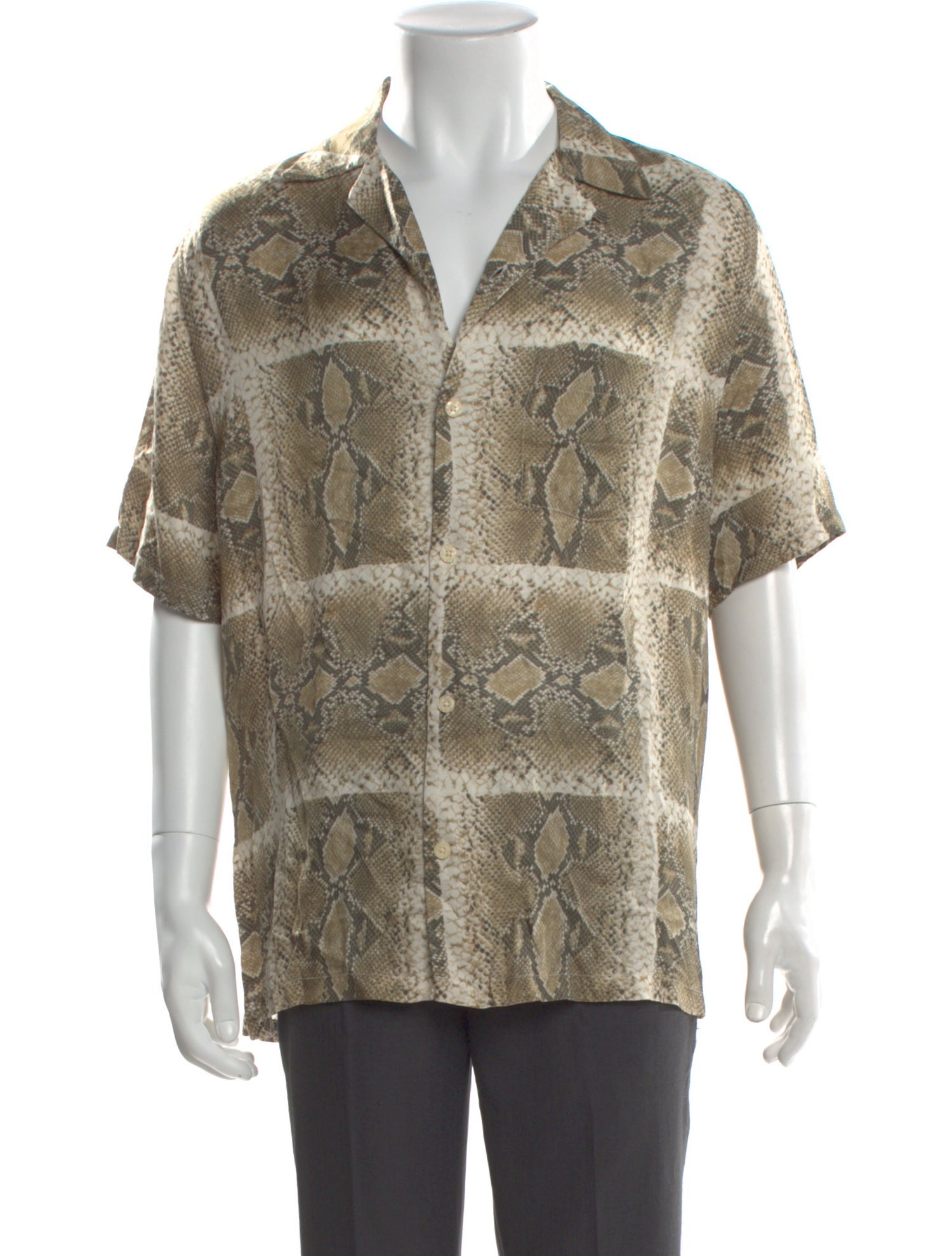 AllSaints Animal Print Short Sleeve Shirt w/ Tags