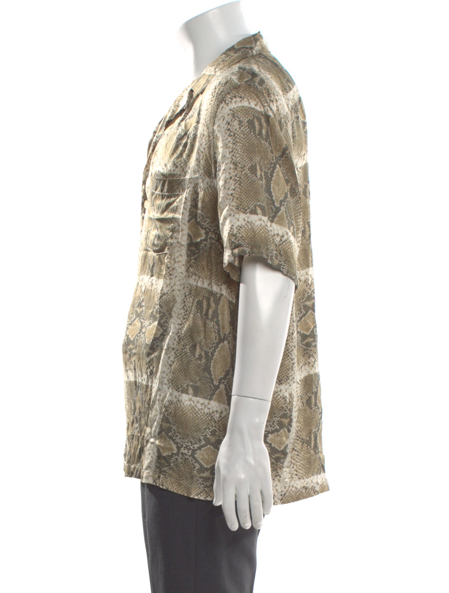 AllSaints Animal Print Short Sleeve Shirt w/ Tags