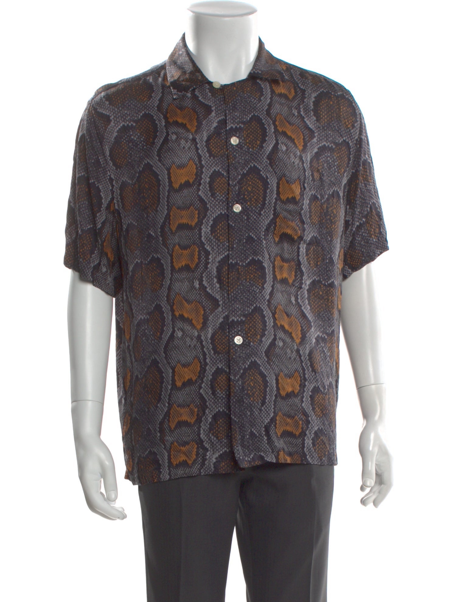 AllSaints Paisley Print Short Sleeve Shirt