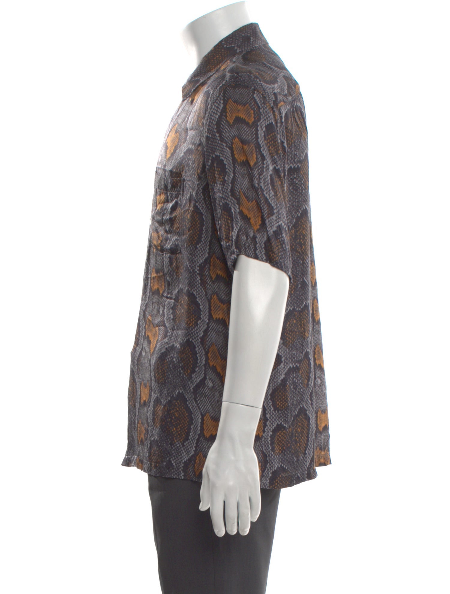 AllSaints Paisley Print Short Sleeve Shirt