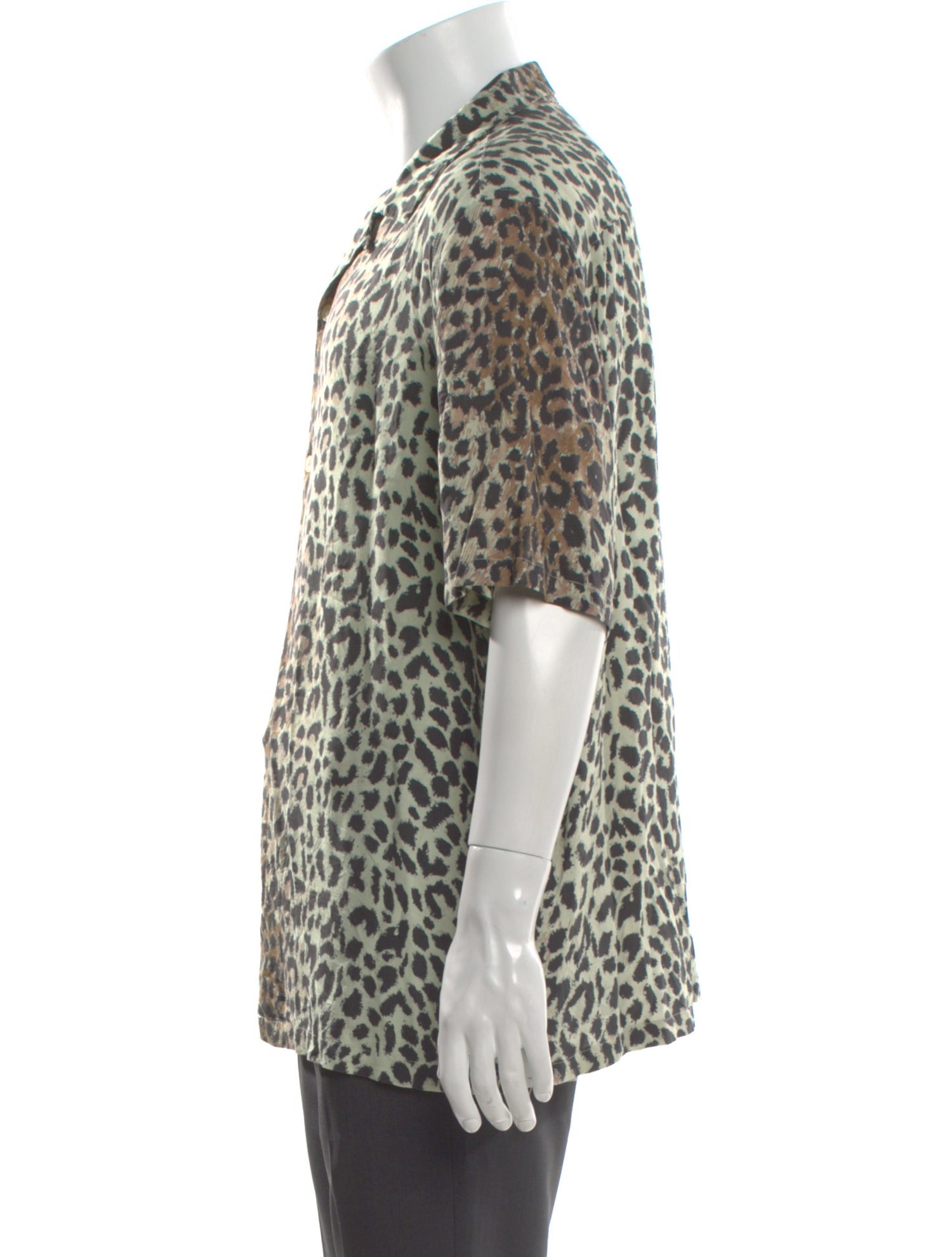 AllSaints Animal Print Short Sleeve Shirt