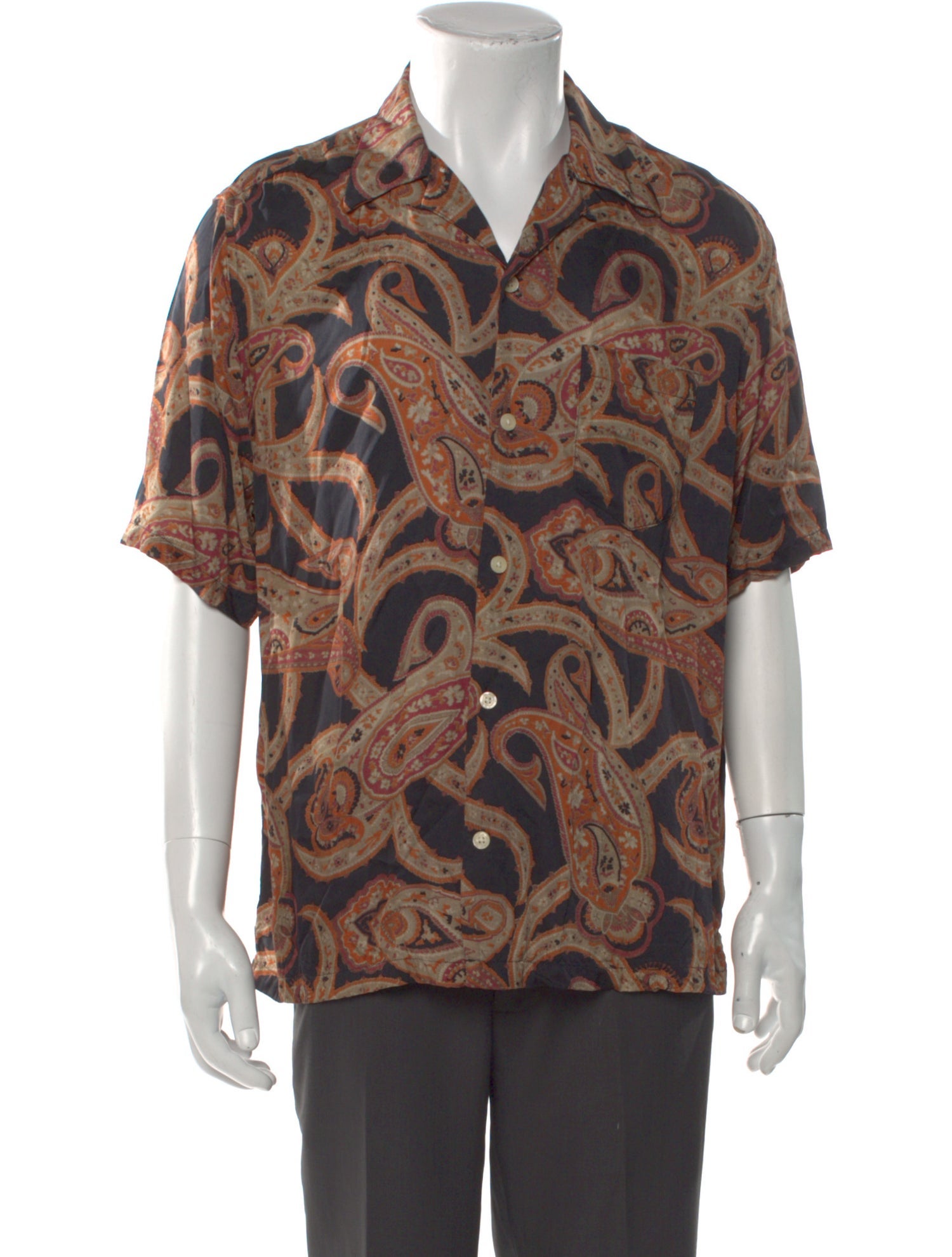 AllSaints Paisley Print Short Sleeve Shirt