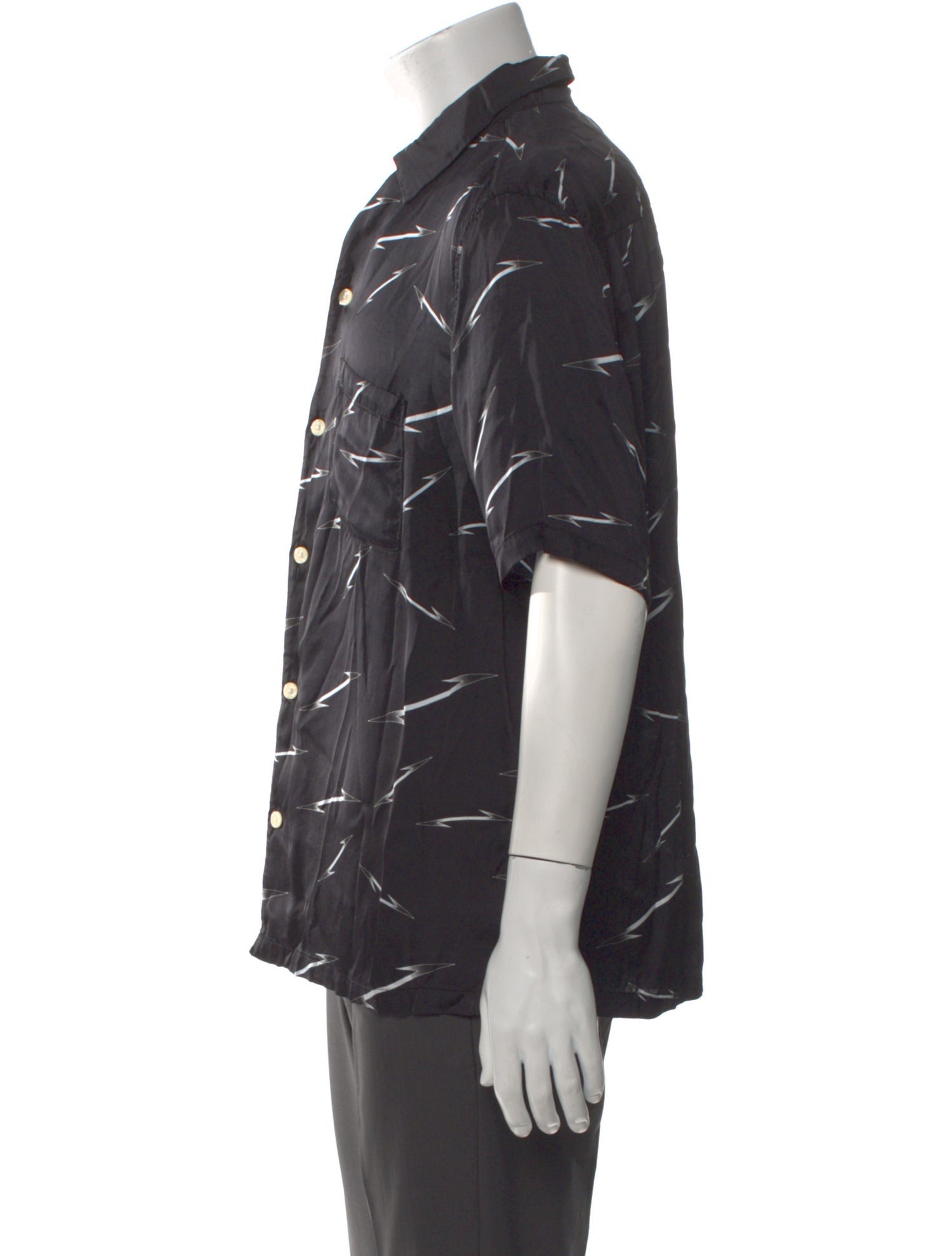 AllSaints Printed Short Sleeve Shirt