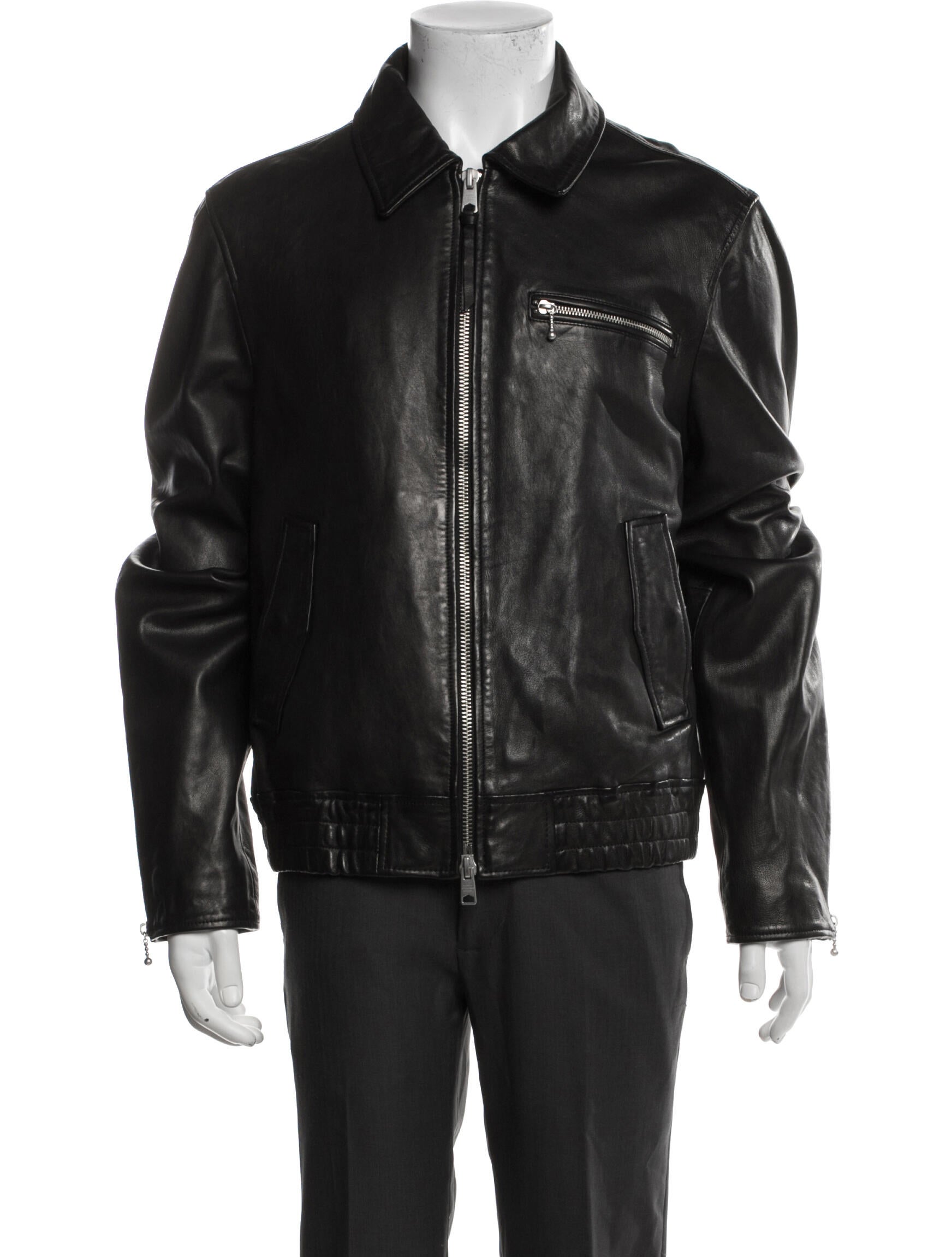 AllSaints Lamb Leather Moto Jacket
