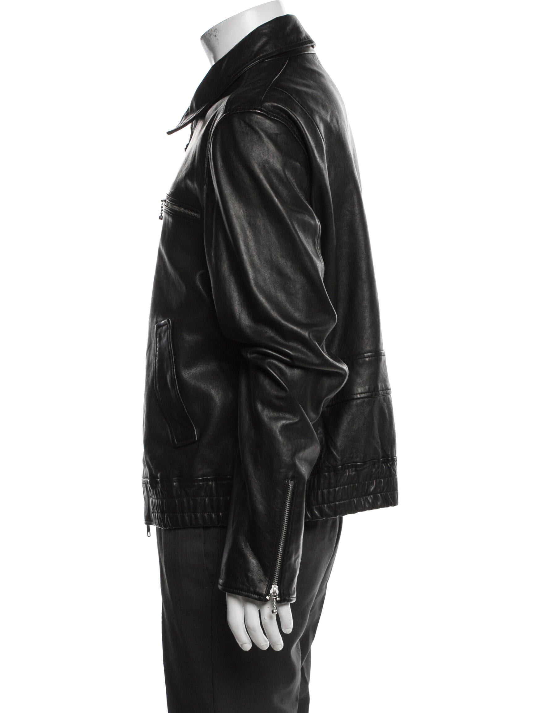AllSaints Lamb Leather Moto Jacket