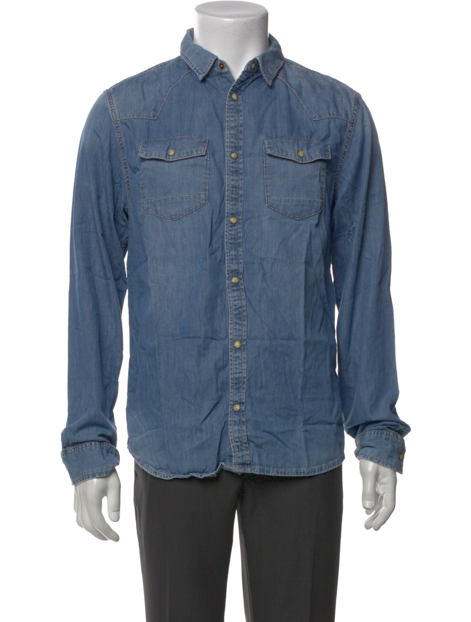 AllSaints Long Sleeve Denim Shirt