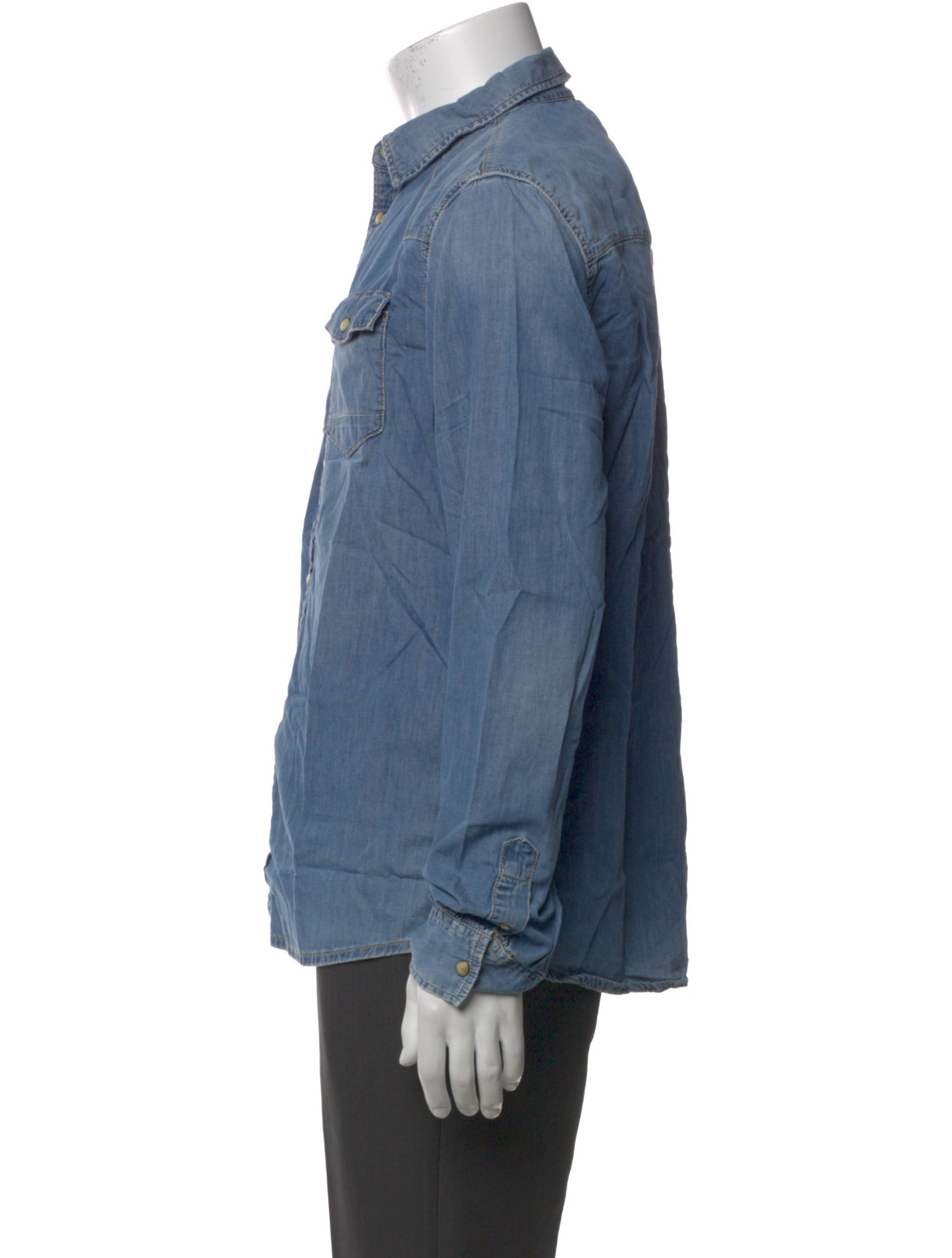 AllSaints Long Sleeve Denim Shirt
