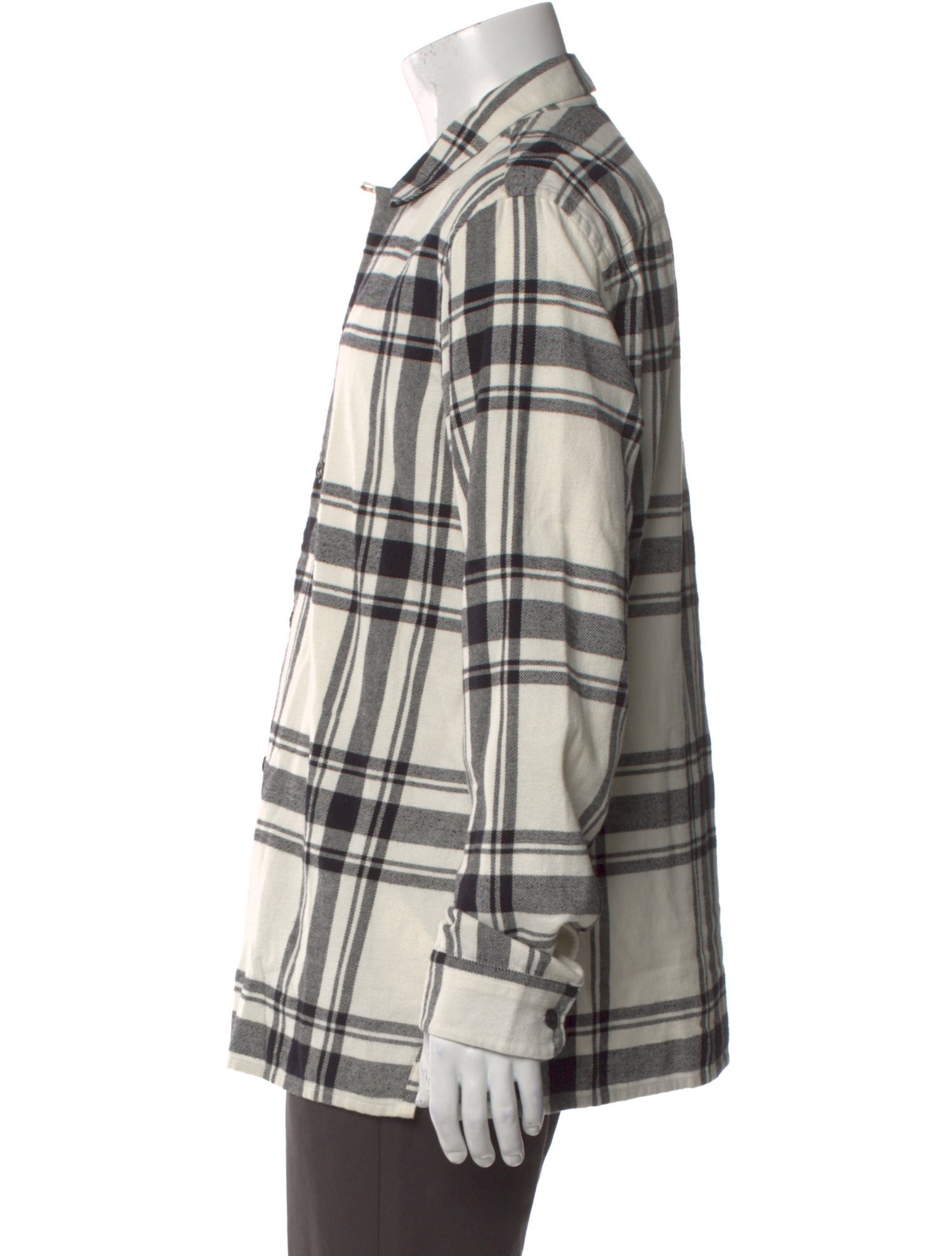 AllSaints Plaid Print Long Sleeve Shirt