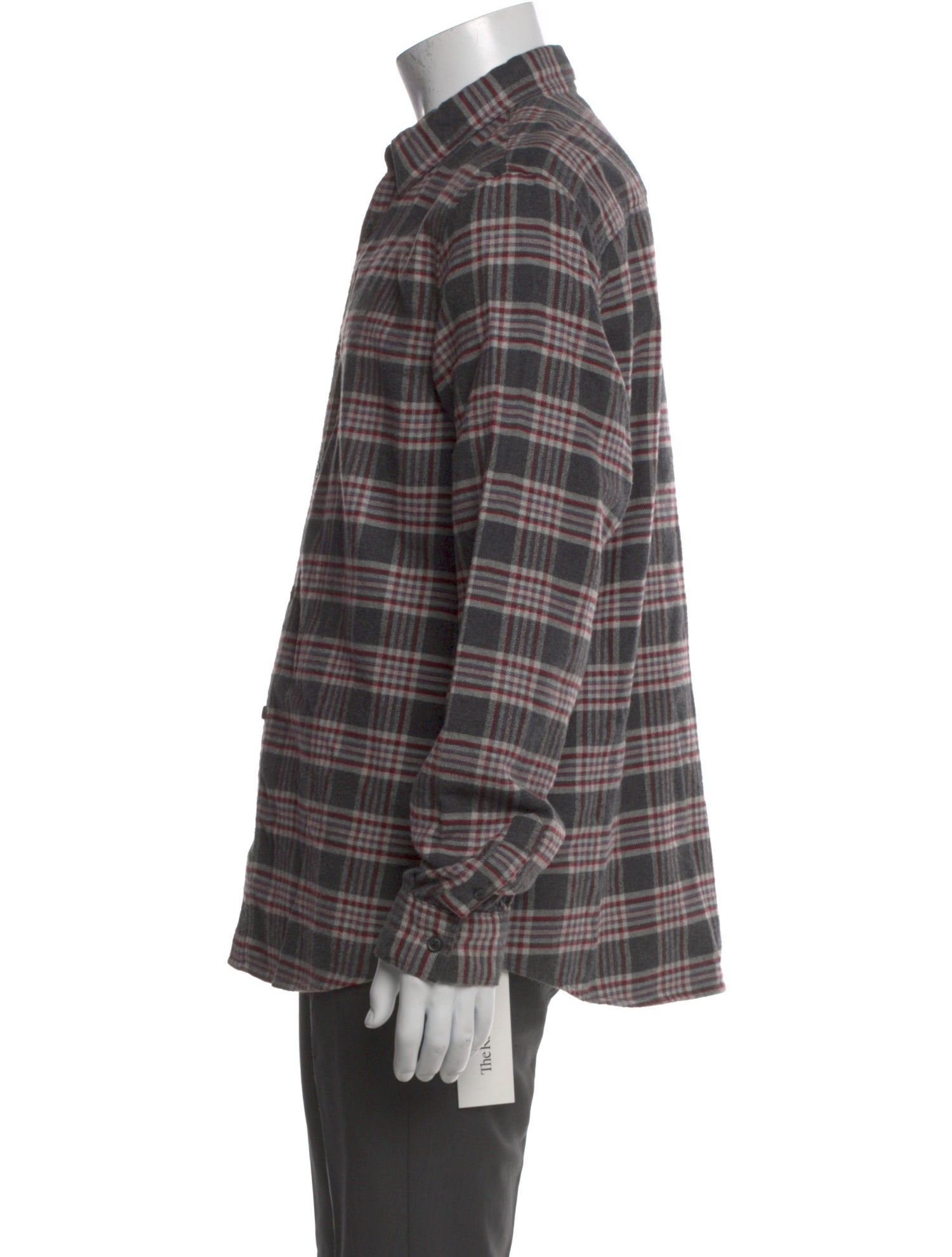 AllSaints Plaid Print Long Sleeve Shirt