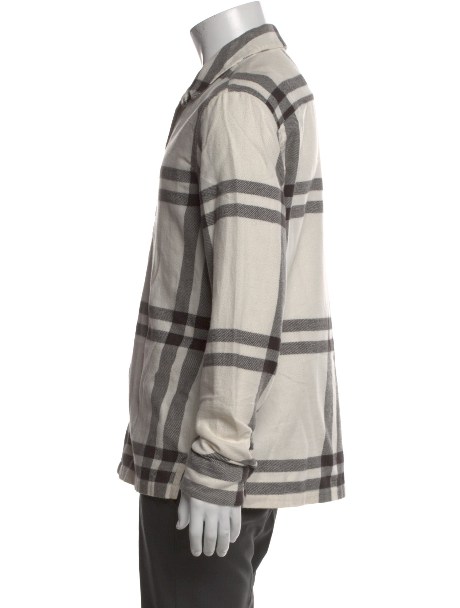 AllSaints Plaid Print Long Sleeve Shirt