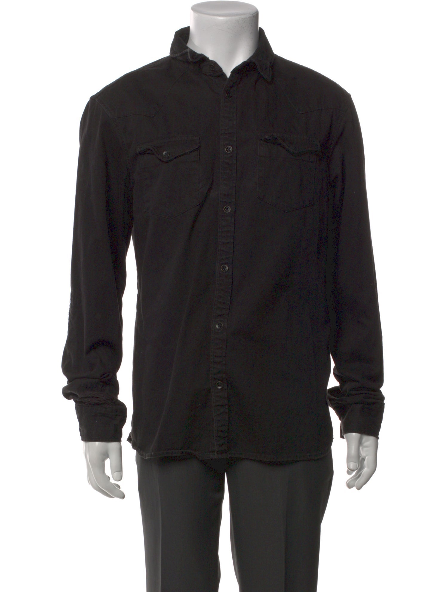 AllSaints Long Sleeve Denim Shirt