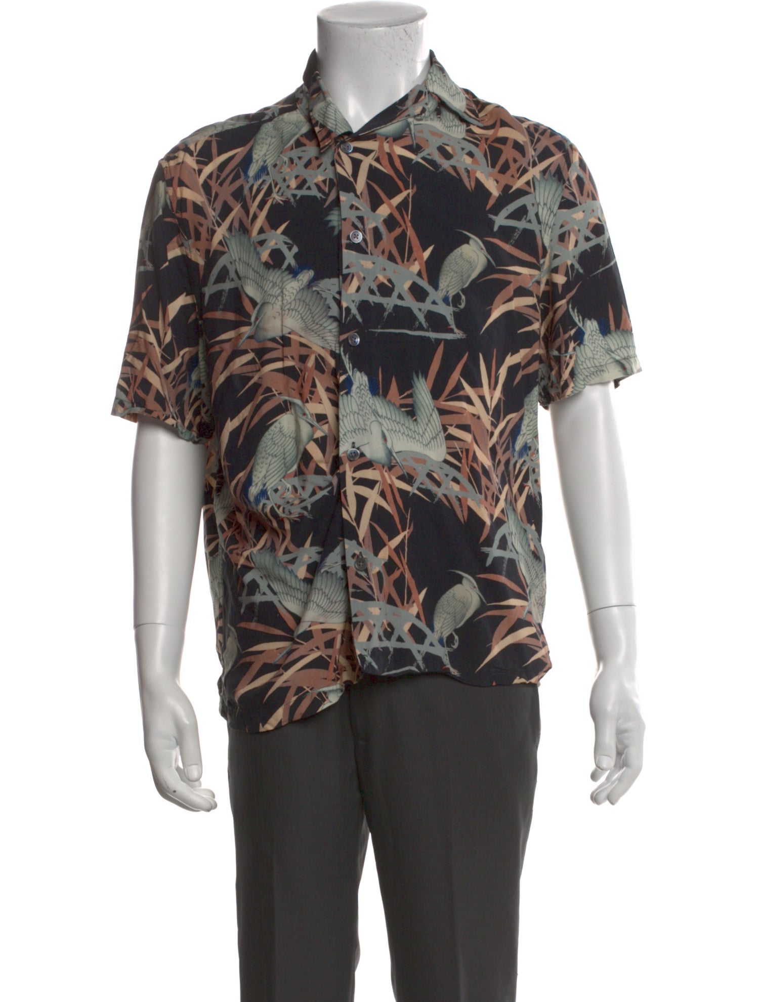 AllSaints Printed Short Sleeve Shirt