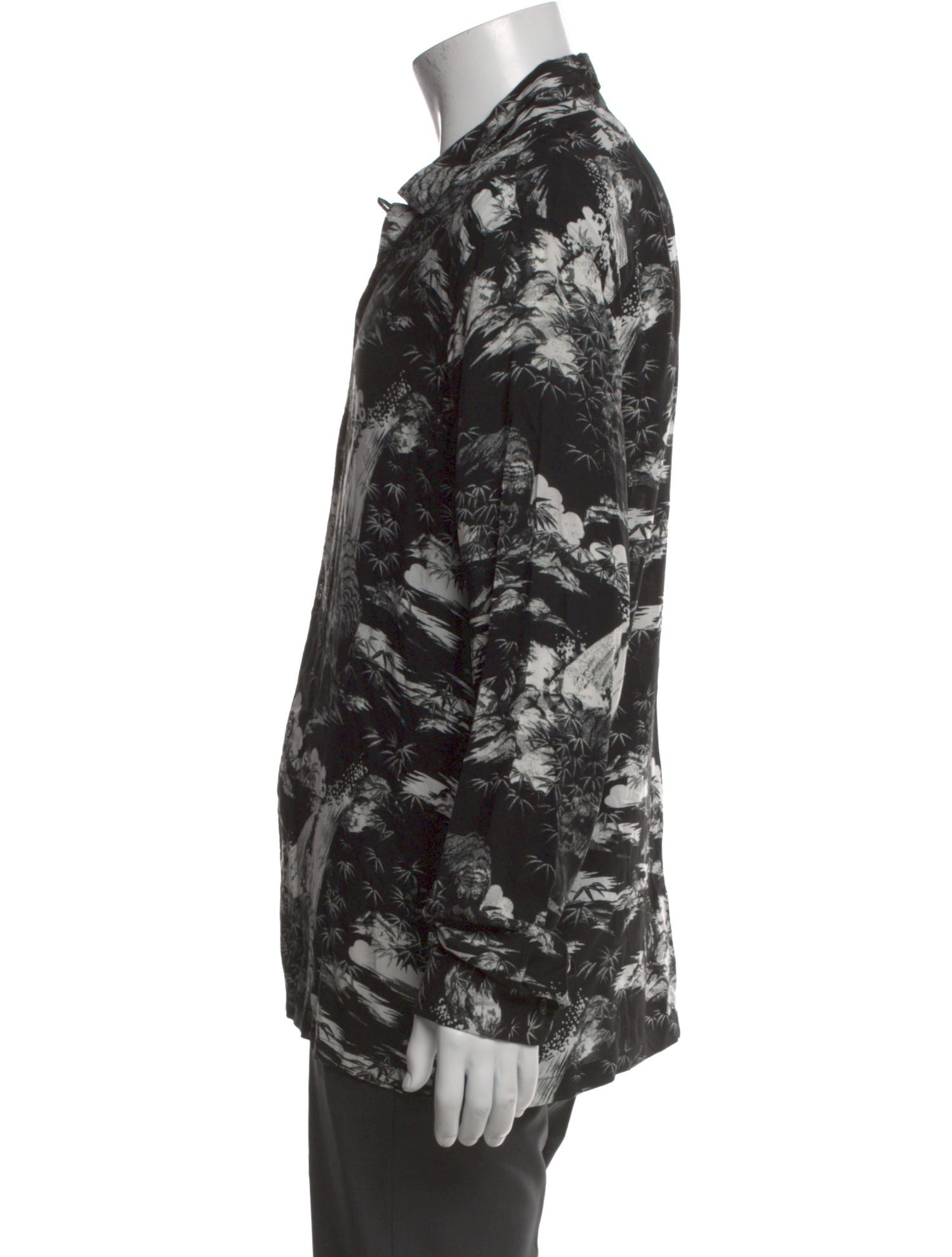 AllSaints Printed Long Sleeve Shirt