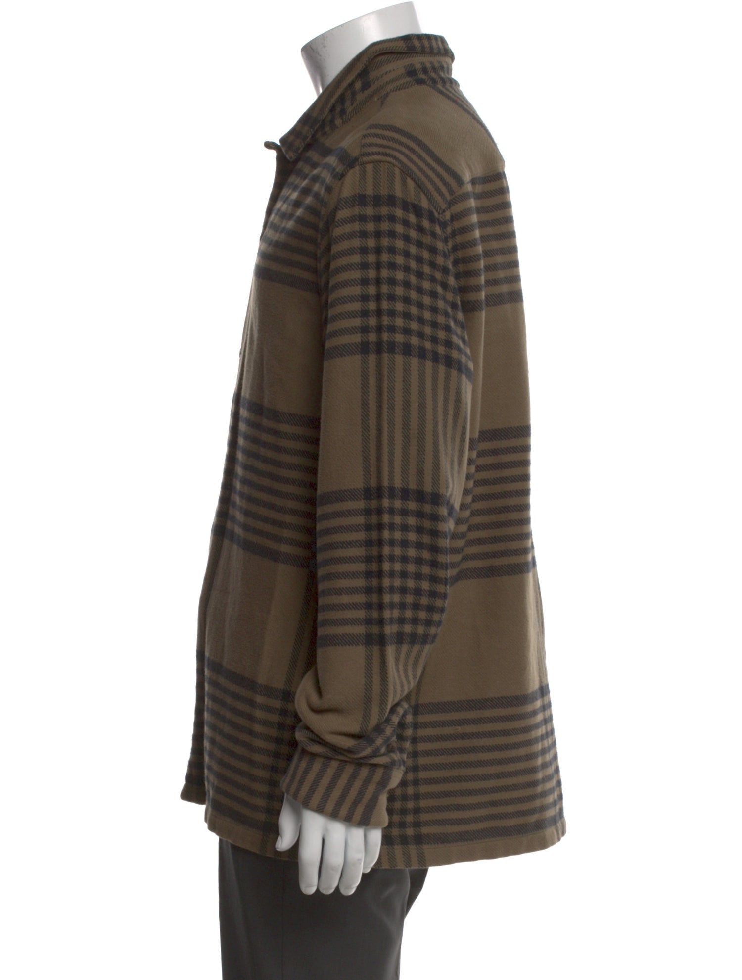 AllSaints Plaid Print Long Sleeve Shirt