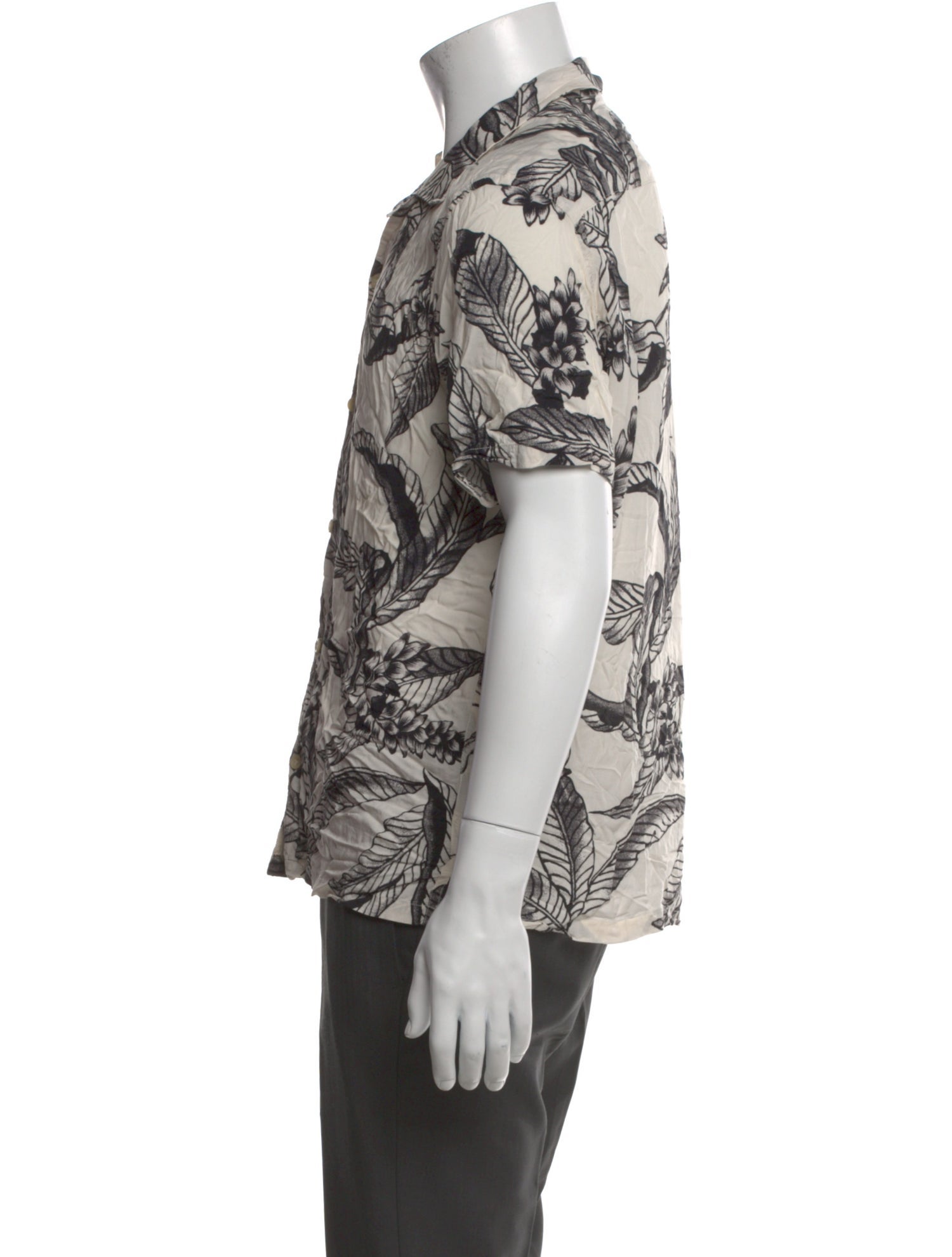 AllSaints Graphic Print Short Sleeve Shirt