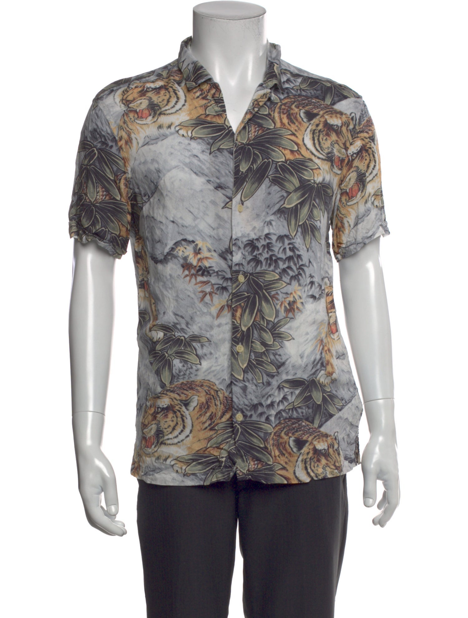 AllSaints Printed Short Sleeve Shirt