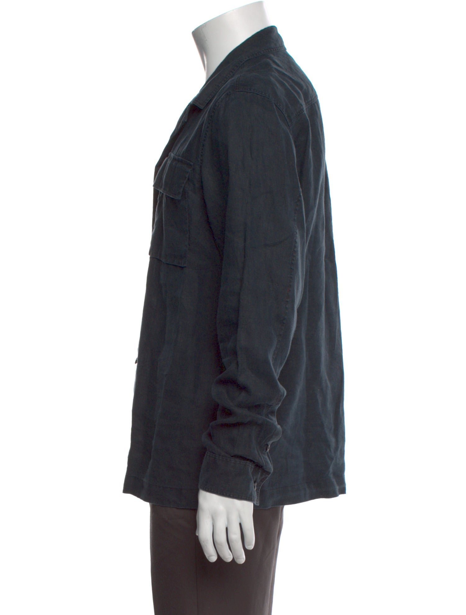 AllSaints Linen Long Sleeve Shirt