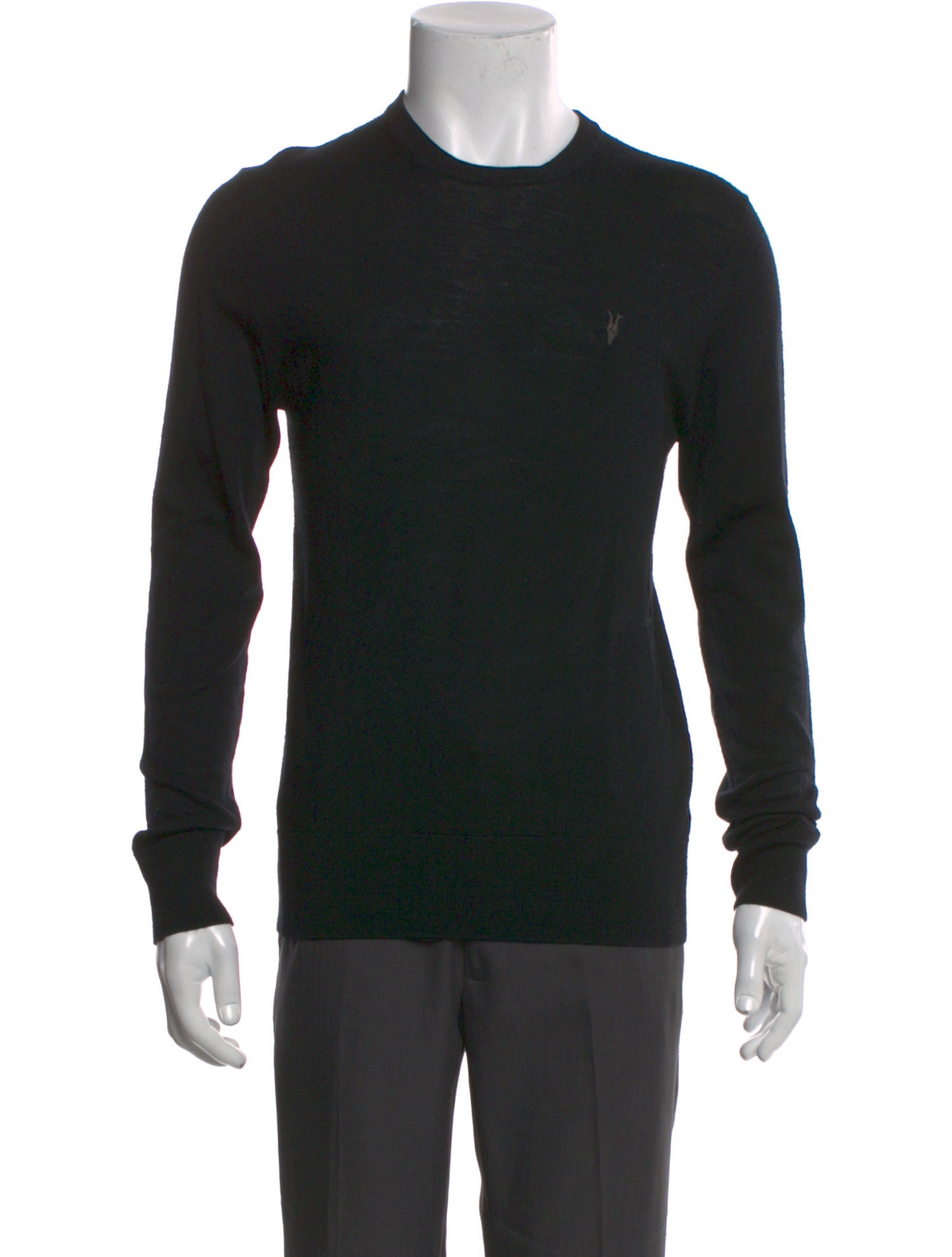 AllSaints Merino Wool Crew Neck Pullover