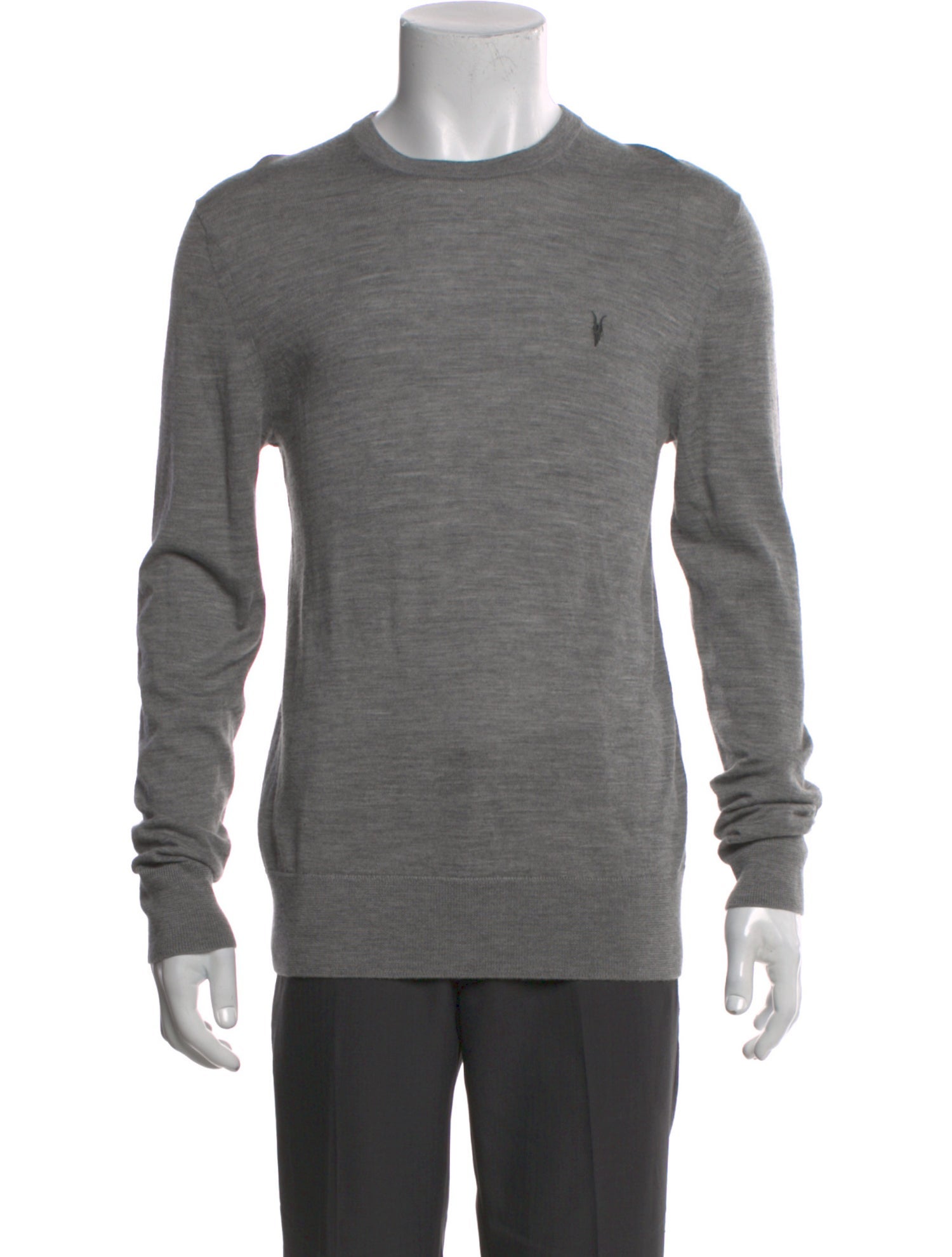 AllSaints Merino Wool Crew Neck Pullover