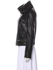 Allsaints Bales Leather Biker Jacket Clothing Waq23570 The Realreal