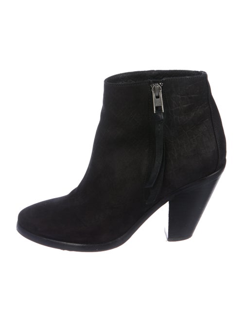 AllSaints Suede Ankle Boots Black