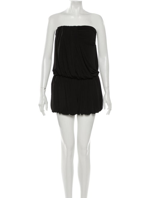 AllSaints Strapless Romper Black