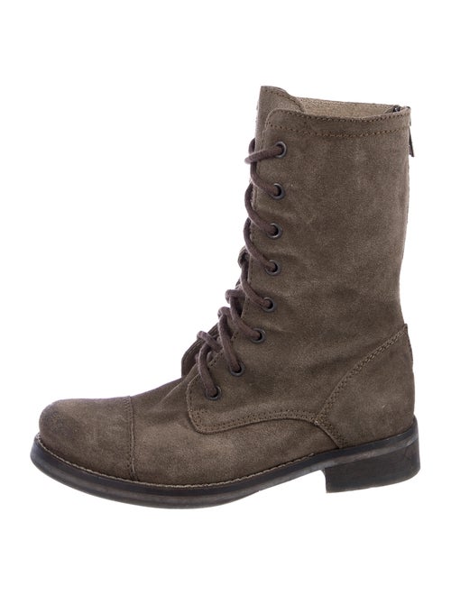AllSaints Suede Combat Boots