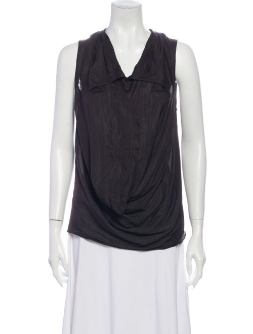 AllSaints Sleeveless Blouse Grey