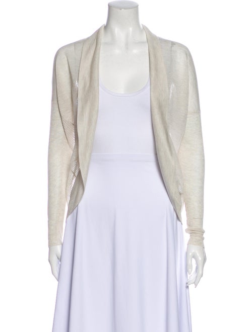 AllSaints Open Front Sweater White