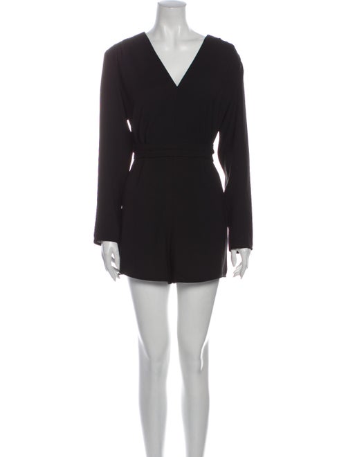 AllSaints V-Neck Romper Black