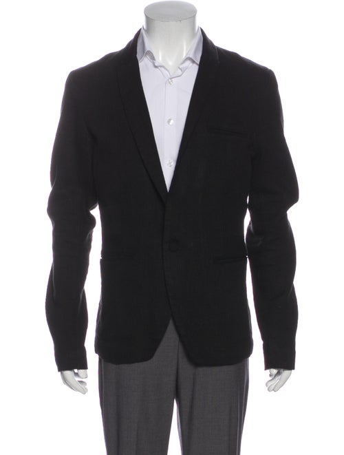 AllSaints Linen Blazer Black
