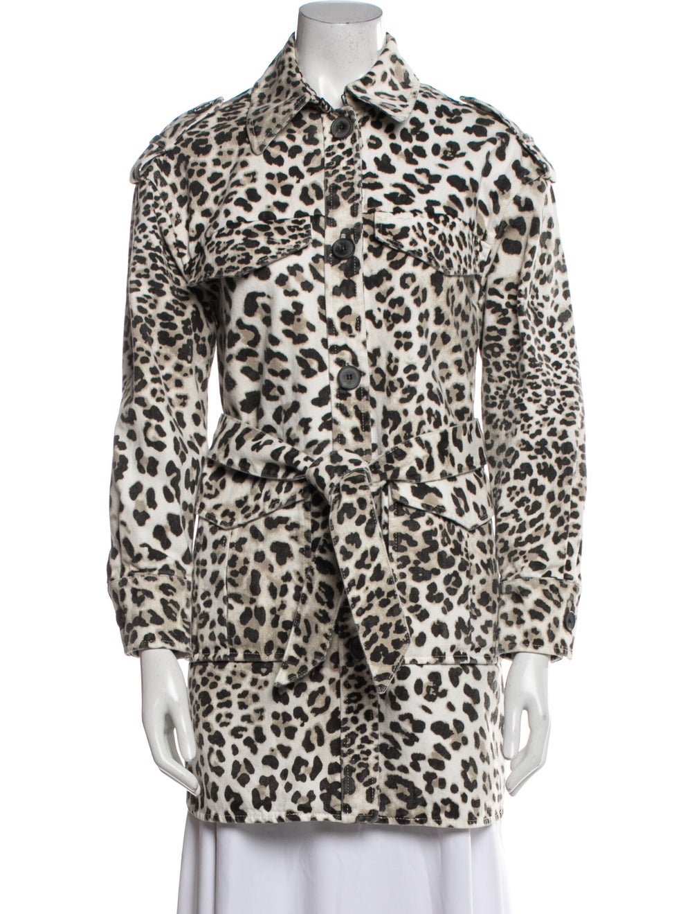 AllSaints Animal Print Peacoat - image 1
