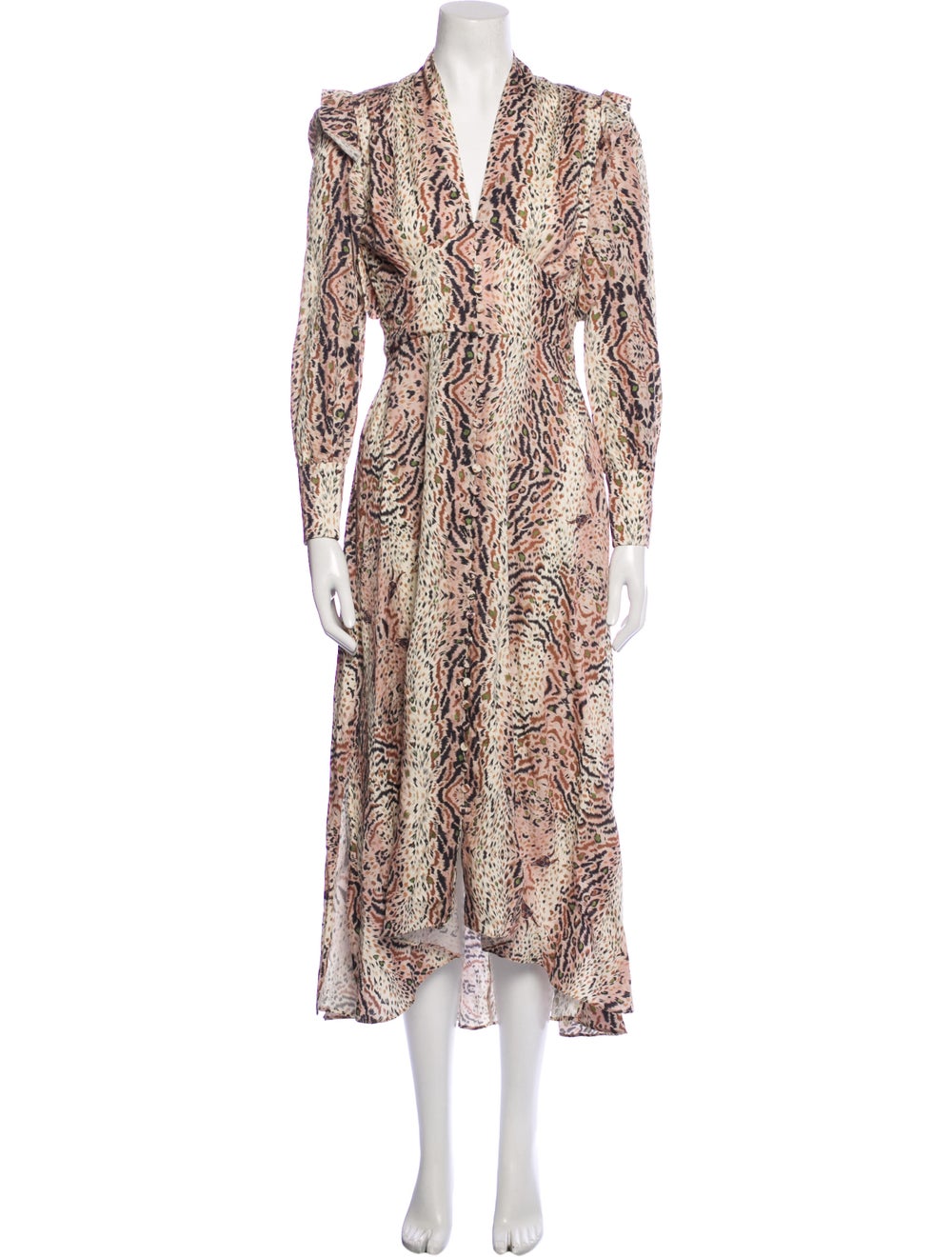AllSaints Animal Print Long Dress - image 1