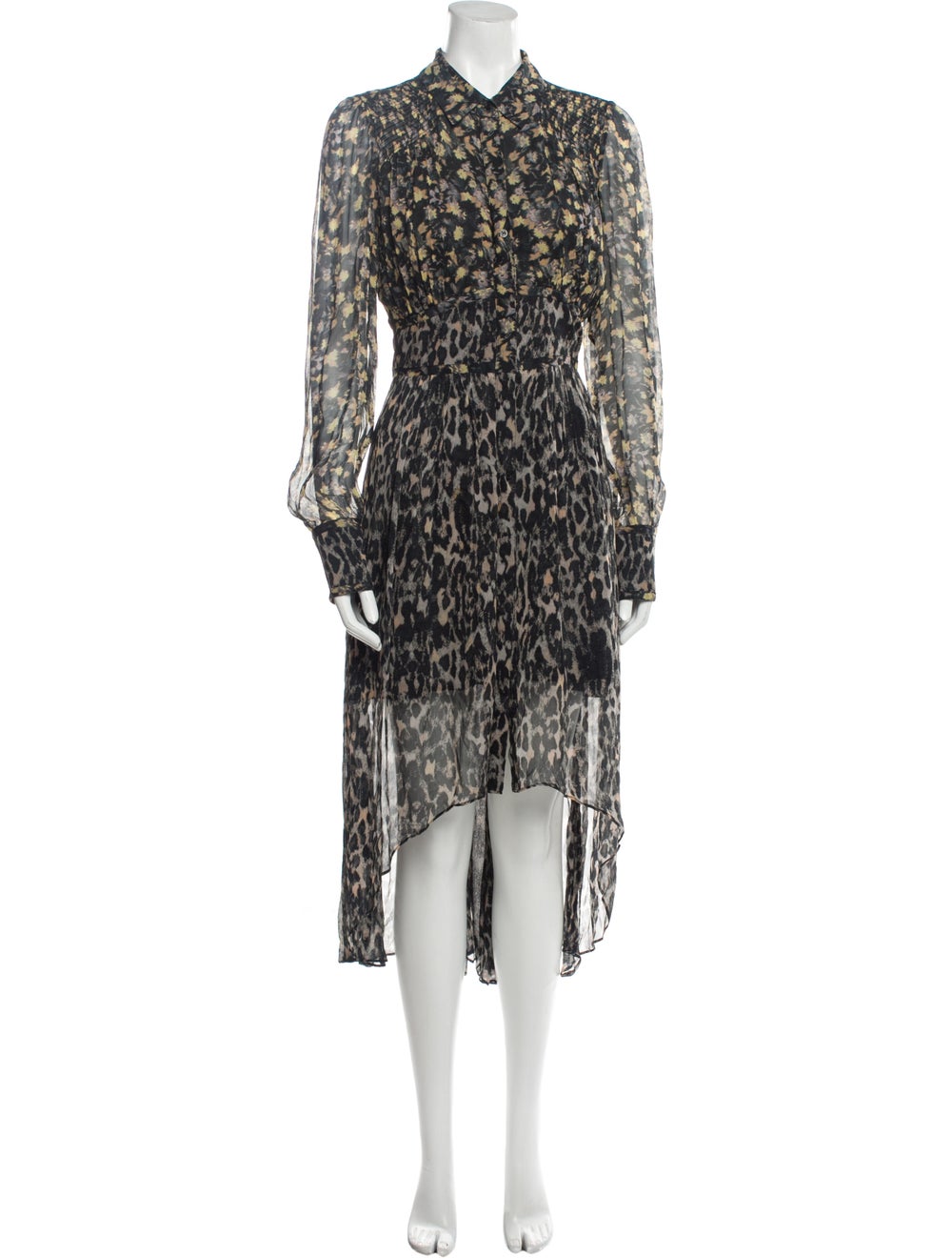AllSaints Animal Print Long Dress - image 1