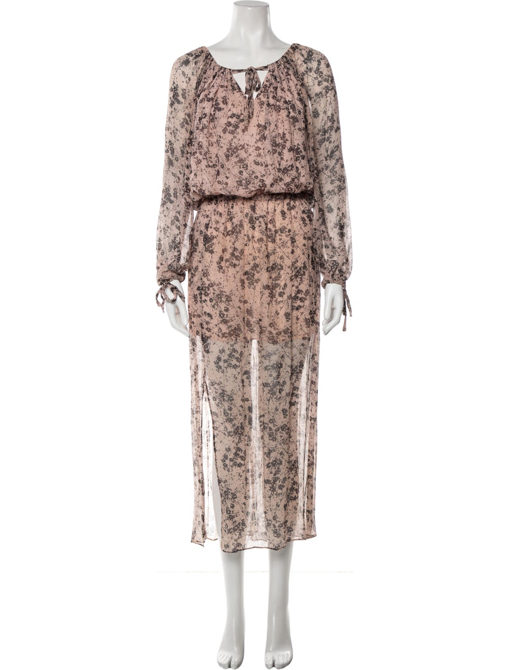 AllSaints Floral Print Long Dress - image 1