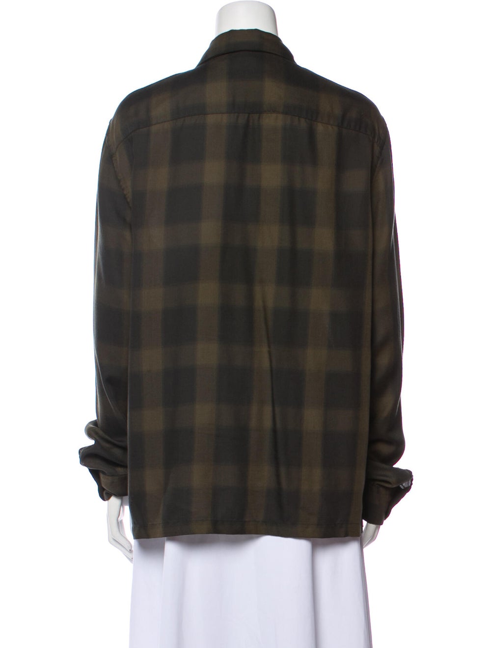 AllSaints Plaid Print Long Sleeve Shirt - image 3