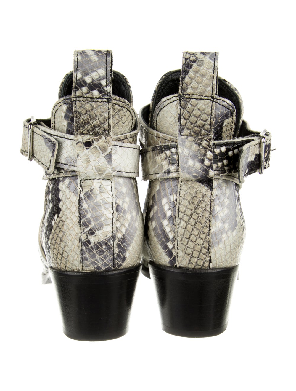 AllSaints Leather Animal Print Moto Boots - image 4
