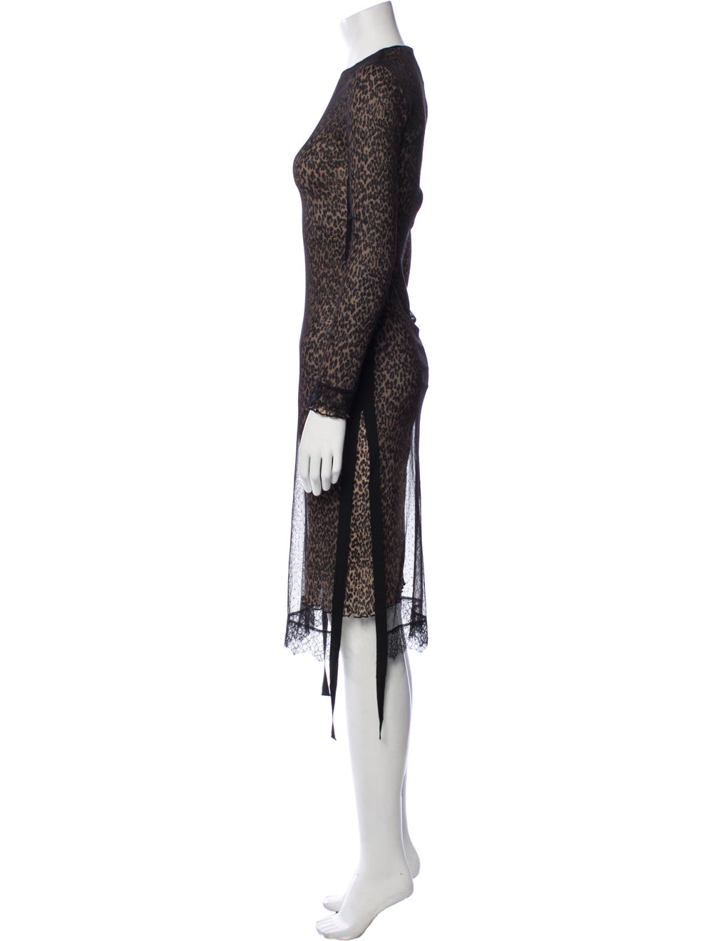 AllSaints Animal Print Midi Length Dress - image 2
