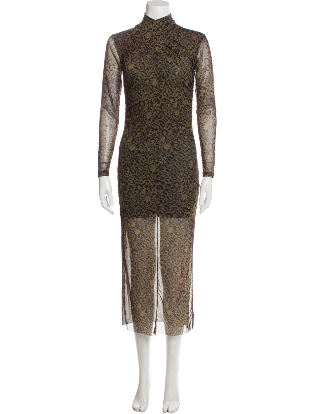 AllSaints Animal Print Long Dress w/ Tags - image 1