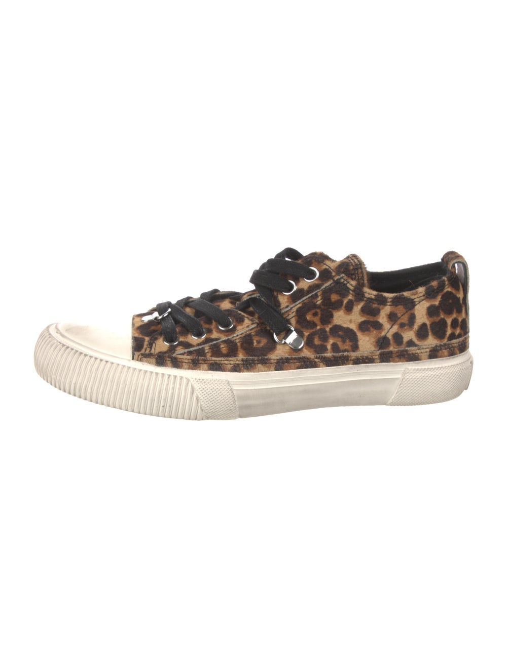 AllSaints Ponyhair Animal Print Sneakers - image 1