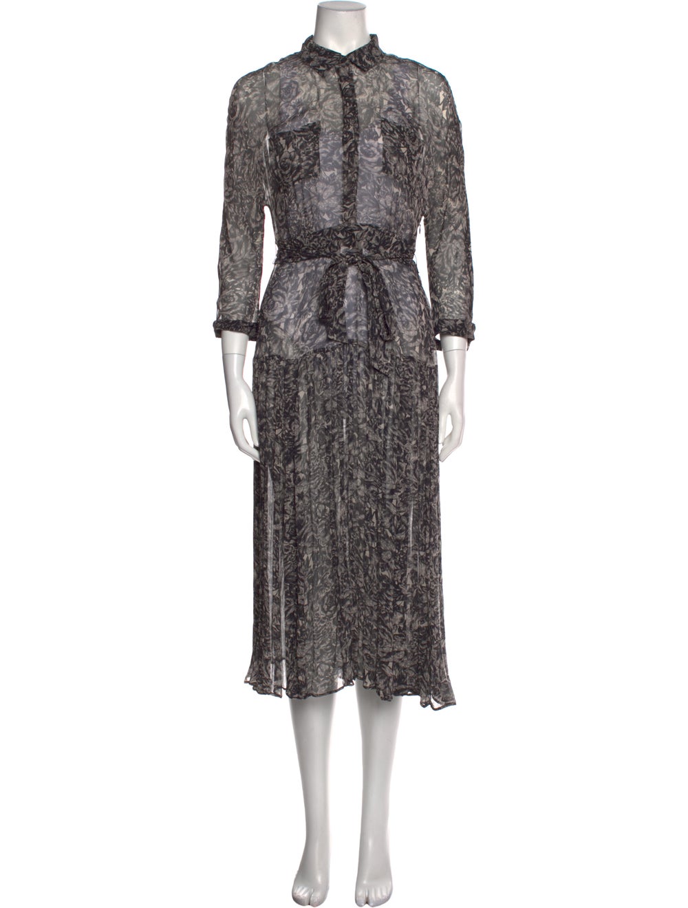 AllSaints Floral Print Long Dress - image 1