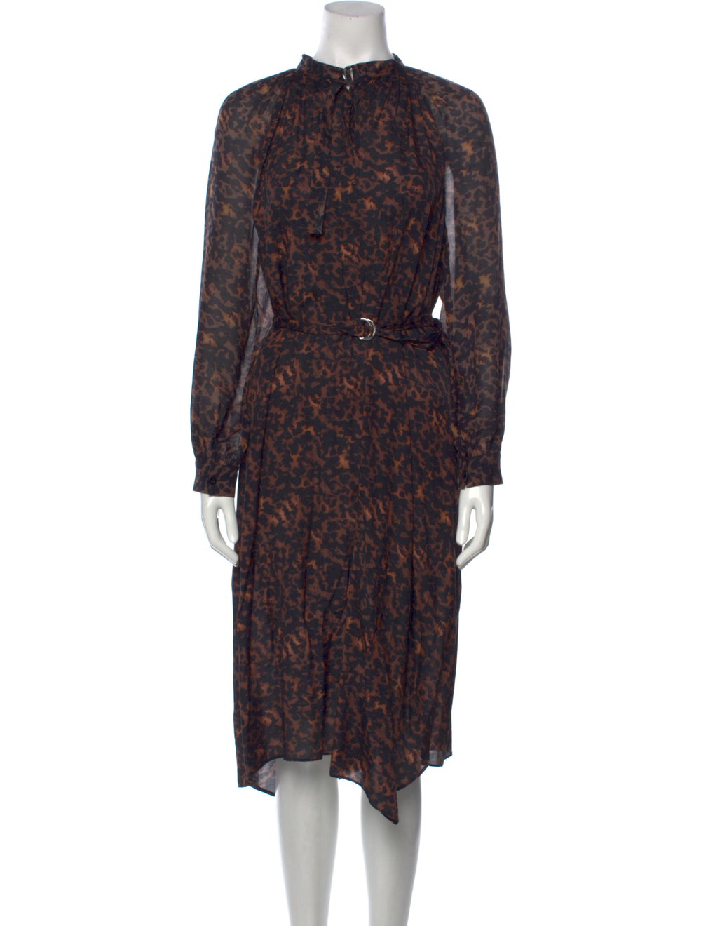 AllSaints Floral Print Midi Length Dress - image 1