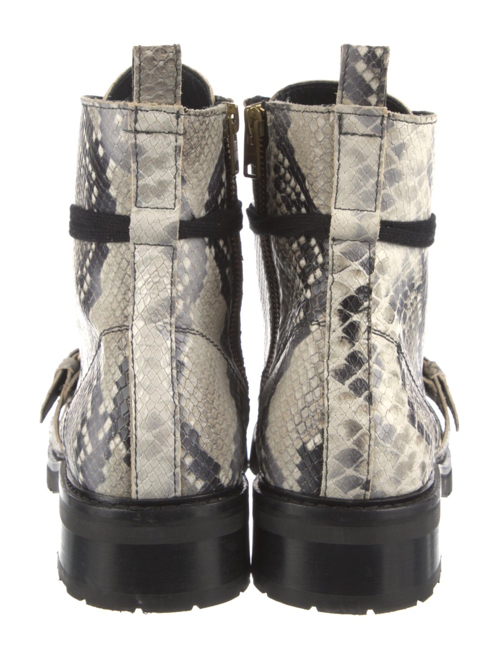 AllSaints Leather Animal Print Combat Boots - image 4