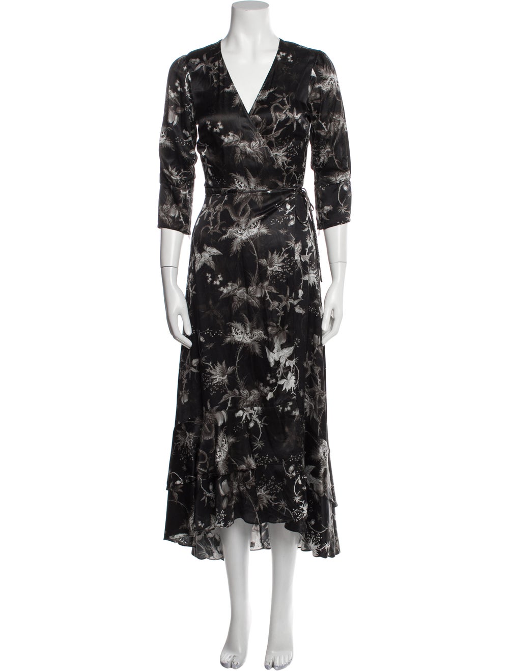AllSaints Floral Print Long Dress - image 1